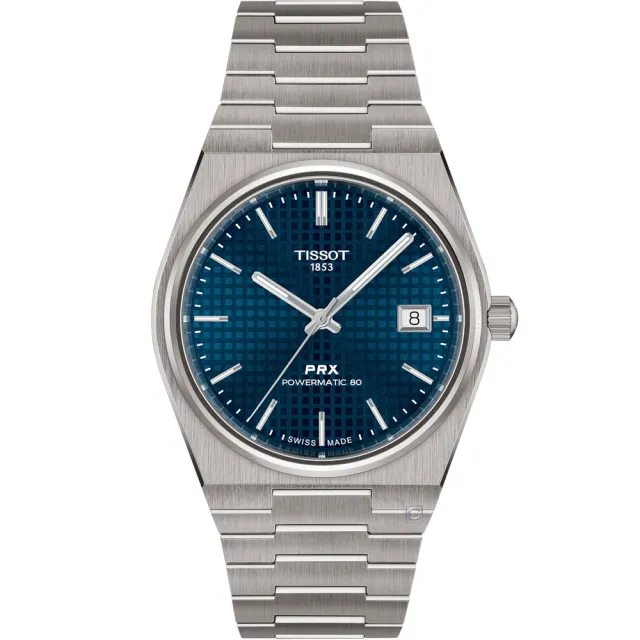 【TISSOT 天梭】PRX 鈦金屬 機械錶 手錶-T1378074406100.T1378074404100錶徑38mm