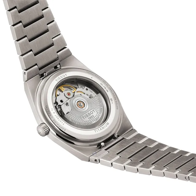 【TISSOT 天梭】PRX 鈦金屬 機械錶 手錶-T1378074406100.T1378074404100錶徑38mm