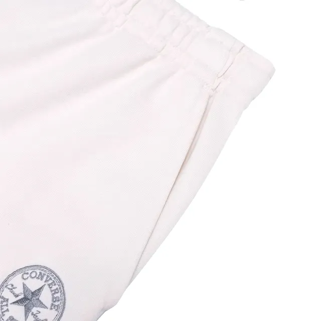 【CONVERSE】French Terry Fleece Pants 長褲 女款 白色 休閒 棉褲 WCH730-W9F