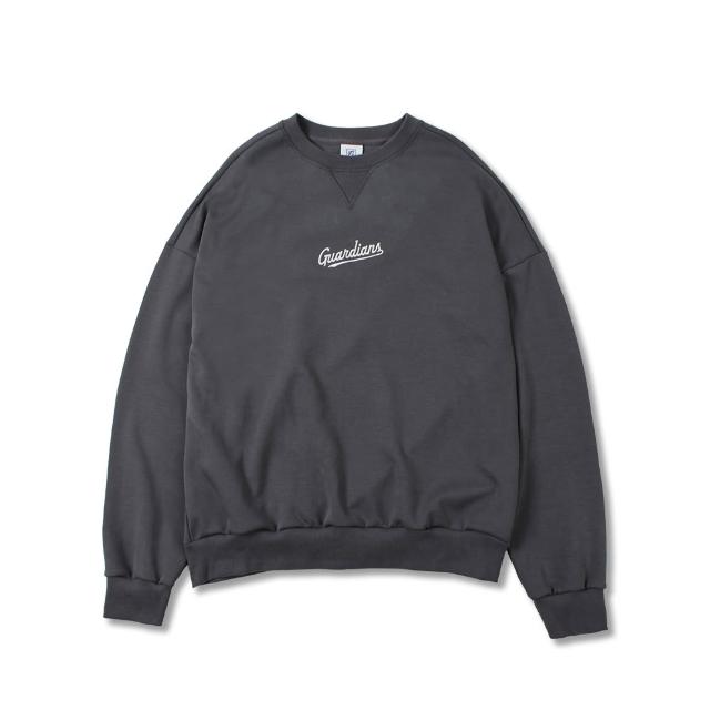 【富邦悍將】寬版電繡大學TEE(鐵灰_M-3XL)