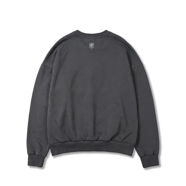 【富邦悍將】寬版電繡大學TEE(鐵灰_M-3XL)