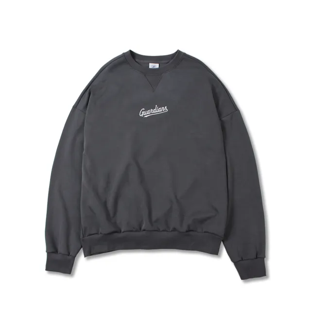 【富邦悍將】寬版電繡大學TEE(鐵灰_M-3XL)