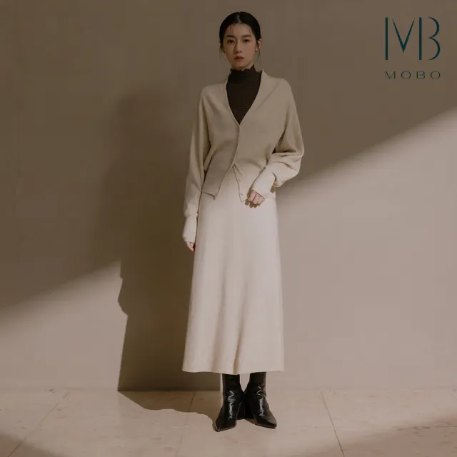 【MO-BO】開襟氣質針織套裝