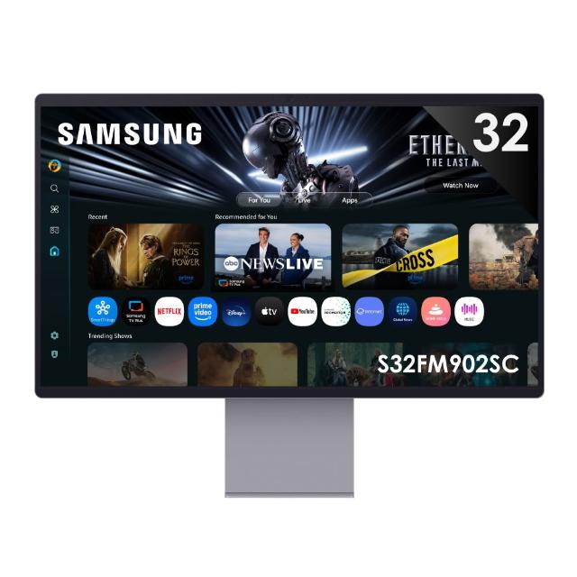 【Samsung 三星】32吋4K HDR10 AI智慧聯網螢幕(S32FM902SC)