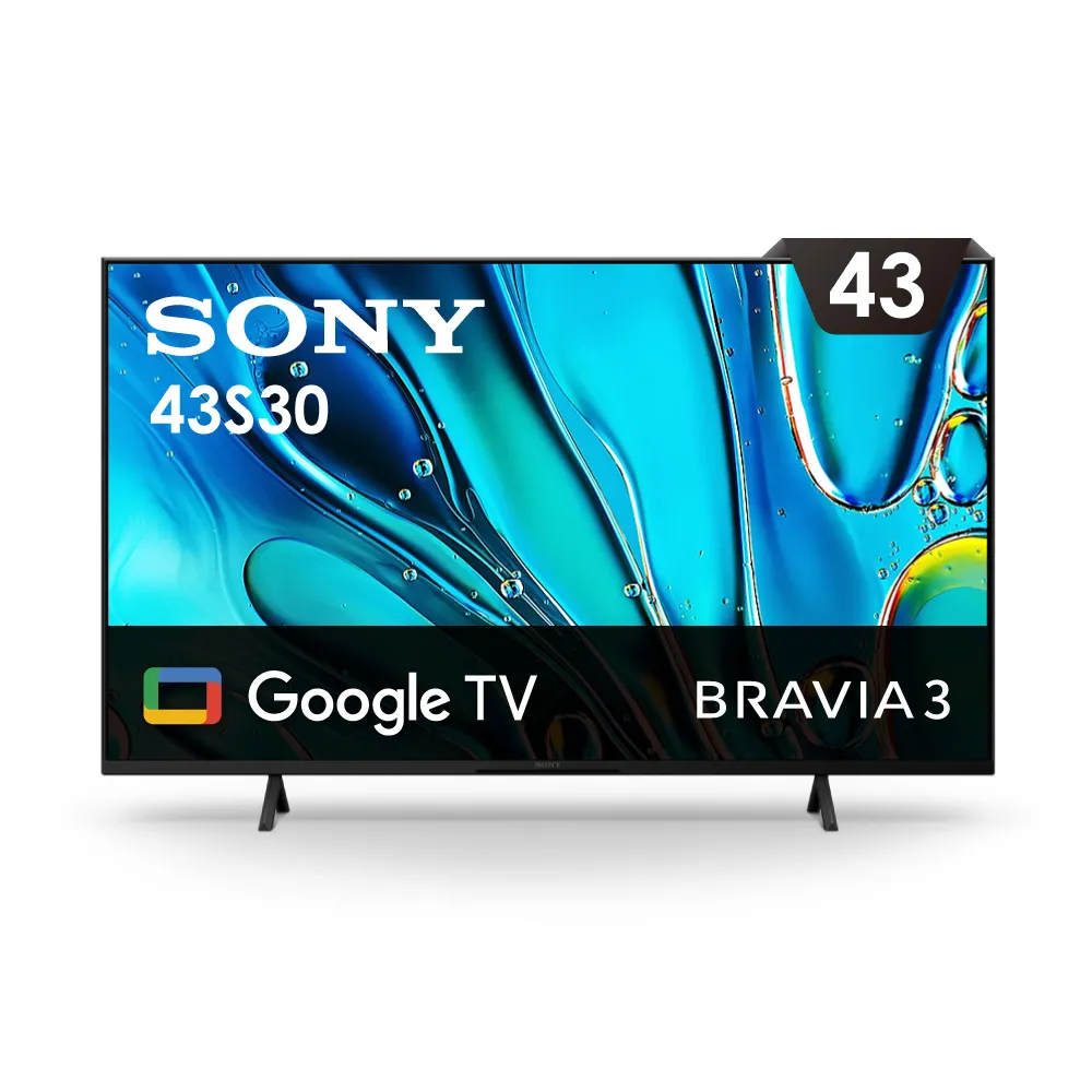 SONY 索尼】BRAVIA 3 43型X1 4K HDR Google TV顯示器(Y-43S30) - momo
