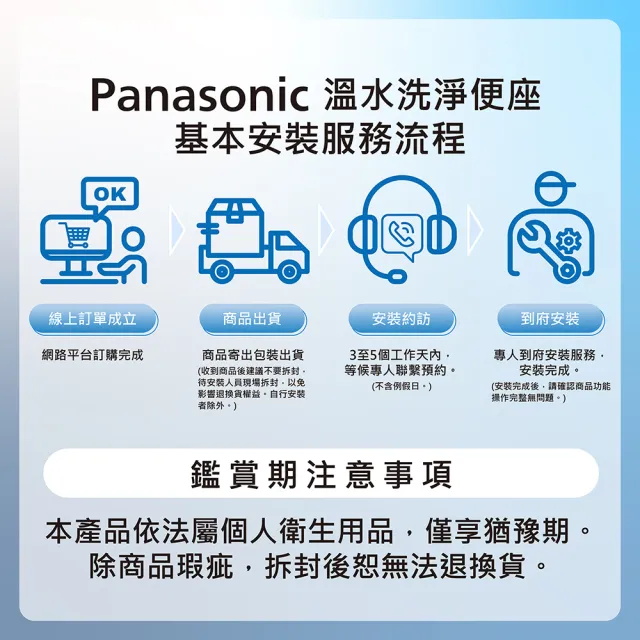 【Panasonic 國際牌】儲熱式免治馬桶座．含基本安裝(DL-F610RTWS-TW)