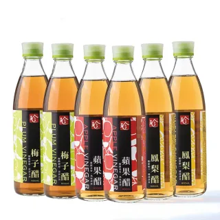 【百家珍】食尚樂活系列 X 6入組(蘋果醋/梅子醋/鳳梨醋)