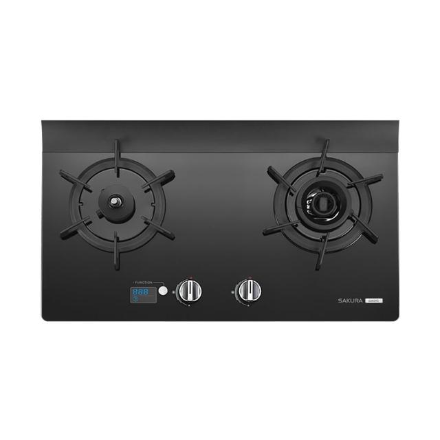 【SAKURA 櫻花】智能雙炫火二口強化玻璃檯面爐(G2926G 原廠技師到府 基本安裝)