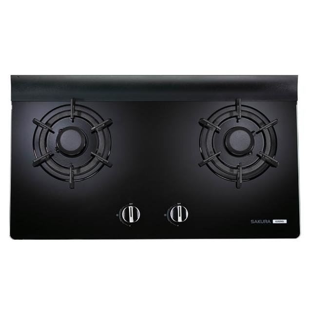 【SAKURA 櫻花】二口花瓣式火焰高效玻璃檯面爐(G2826G 原廠技師到府 基本安裝)