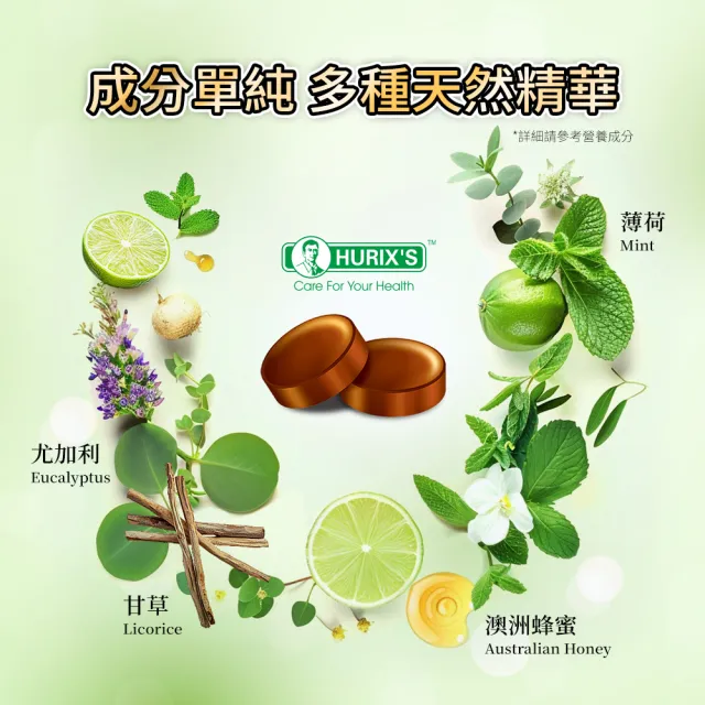 【Hurix’s】仁敏好力原味蜂蜜潤喉糖 (12包/盒)