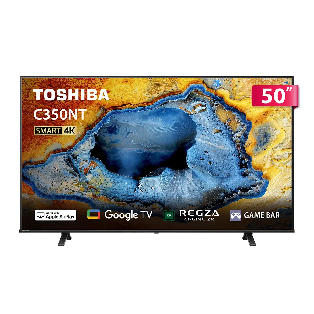 TOSHIBA 東芝】58H快配☆REGZA 50型4K Google TV液晶顯示器(50C350NT 