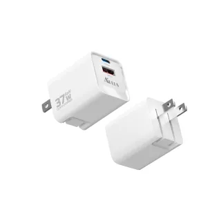 APLUS 37W GaN氮化鎵 快充頭 1C/1A 2孔 台灣製 充電器 充電頭(支援iPhone 17/16/15全系列快充)*