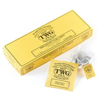 【TWG Tea】手工純棉茶包 伯爵早餐茶 15包/盒(Breakfast Earl Grey;紅茶)
