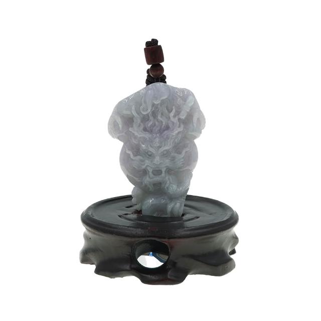 【喜緣玉品】天然翡翠玉石 春帶彩 祥龍御天 吊墜 玉珮 風水擺設 擺件(直)