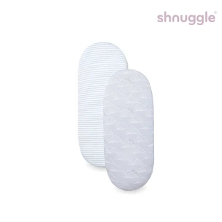 【Shnuggle】嬰兒床包2件組(可愛雲朵)