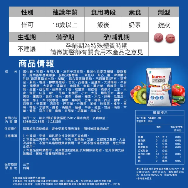 【funcare 船井生醫】倍熱 極纖酵素2盒(共72顆 禾浩辰愛用推薦)