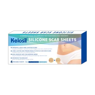 【Kelosil】疤痕貼片15cmx4cm(膚色4片)