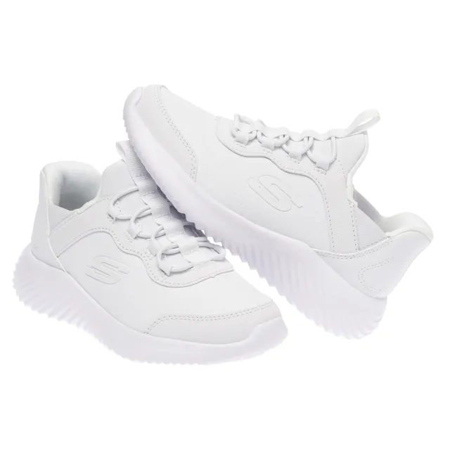 【SKECHERS】男童系列 男童鞋 運動鞋 瞬穿舒適科技 BOUNDER (403896LWHT)