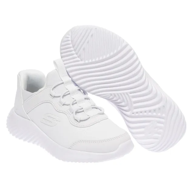 【SKECHERS】男童系列 男童鞋 運動鞋 瞬穿舒適科技 BOUNDER (403896LWHT)
