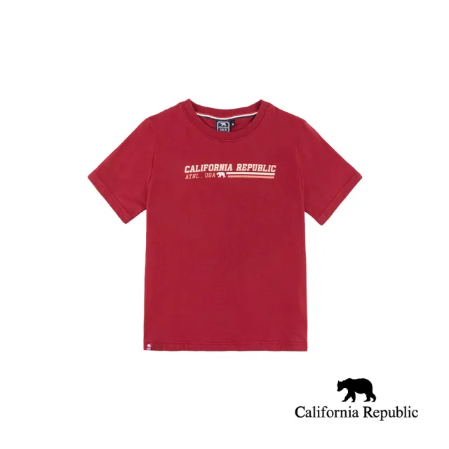 【California Republic】深紅圓領短TEE(女)