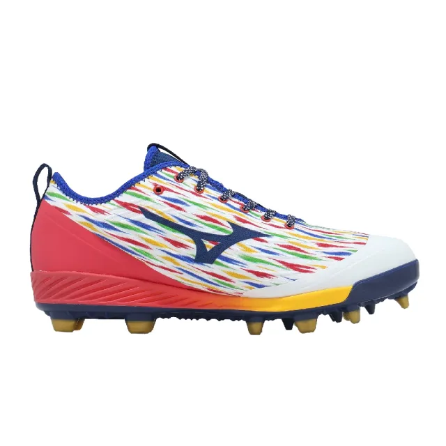 【MIZUNO 美津濃】棒壘球鞋 Cushionrevo Pro TPU CR 男鞋 藍 紅 回彈 11GP2630-01