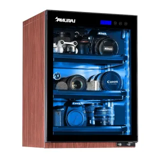 【SAMURAI 新武士】GP5-36LW 36公升觸控式數位電子防潮箱 (公司貨-木紋款)