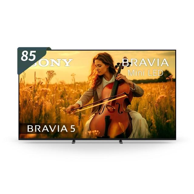 【SONY 索尼】BRAVIA 5 85型 XR Mini LED 4K HDR Google TV顯示器(Y-85XR50)
