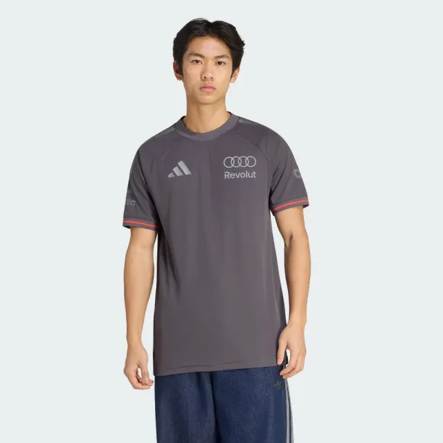【adidas 愛迪達】短袖上衣 男 吸濕排汗 國際碼 AU DR JSY SS AM 灰 KE9091