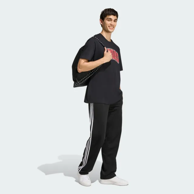 【adidas 愛迪達】短袖上衣 男 寬鬆版型 M STAD COLLEG T 黑 KB4929