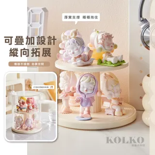 【Clook 鹿客家居】旋轉公仔收納盒 旋轉收納盒 公仔展示盒 公仔展示架