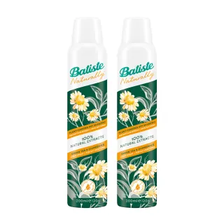 即期品【Batiste 芭緹絲】乾洗髮植萃系列 綠茶&洋甘菊 200mlx2入組