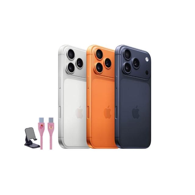 【Apple】iPhone 17 Pro Max(256G/6.9吋)(支架+迪士尼充電線組)