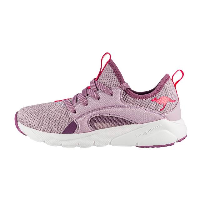 【KangaROOS】超輕量慢跑鞋 女鞋 運動鞋 襪套式 緩震 BREEZE 2 紫 KW41167