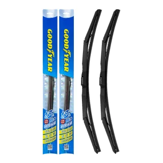 【GOODYEAR 固特異】極撥水三節式矽膠雨刷 14-26吋 2支組 MG｜Toyota｜Honda｜Nissan(前雨刷｜鍍膜雨刷)