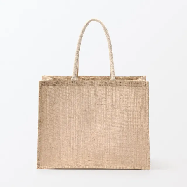 【MUJI 無印良品】黃麻購物袋A3 原色