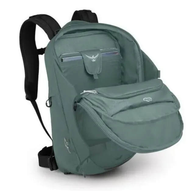 【Osprey】雙11 Metron 26 通勤筆電背包 綠色 (自行車通勤專用背包 電腦背包 筆電背包 日常背包)