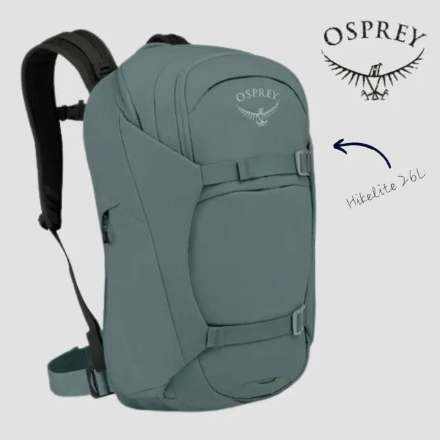 【Osprey】Metron 26 通勤筆電背包 綠色 (自行車通勤專用背包 電腦背包 筆電背包 日常背包)