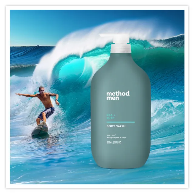 【method 美則】海洋香調5件組(洗澡 洗髮 泡沫洗手)