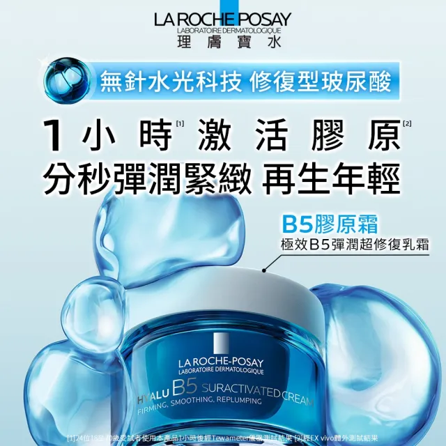 【理膚寶水】全新上市三入組★極效B5彈潤超修復乳霜補充瓶 50ml_A(B5膠原霜)