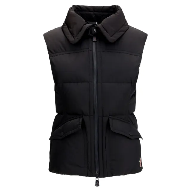 【MONCLER】女款 HALLAINE 羽絨背心-黑色(1號USA-S)