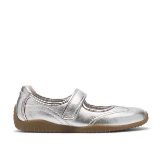 【Clarks】女鞋 Meridor Jane真皮時尚薄底瑪莉珍 休閒鞋(銀色)(CLF87668C)