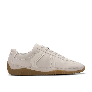 【Clarks】女鞋 Meridor Lo真皮時尚薄底休閒鞋 德訓鞋 健走鞋(白色)(CLF83168C)