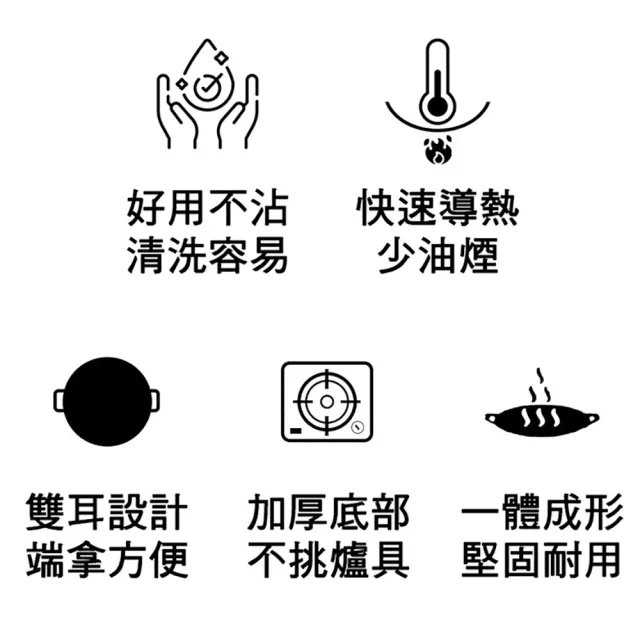 【DIAMOND CHEF】黑金石墨烯韓式烤盤2入組32cm+38cm(烤肉/燒烤盤/煎盤/IH爐可用/露營)