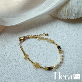 【HERA 赫拉】天然珍珠美拉德碎金子手鍊項鍊 H115013008(天然珍珠 美拉德 碎金子 項鍊 手鍊)