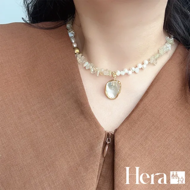 【HERA 赫拉】優雅天然巴洛克珍珠手鍊項鍊 H115013009(天然珍珠 項鍊 手鍊)