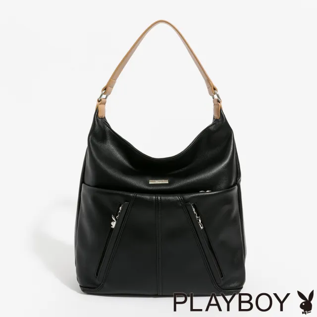 【PLAYBOY】肩背包  Swanky系列 - 黑色