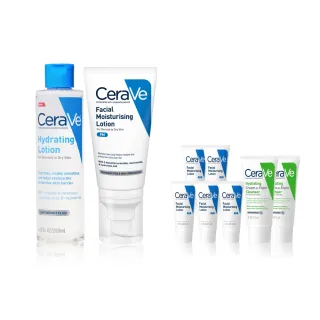 【CeraVe 適樂膚】敏感肌神器★全效極潤修護精華水 200ml+全效超級修護乳 52ml_B