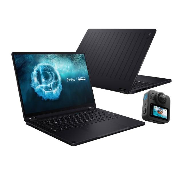 【ASUS 華碩】GoPro MAX2組省6400★13.3吋GoPro聯名款(ProArt PX13/AMD Ryzen AI MAX+ 395/128G/1TB/3K)