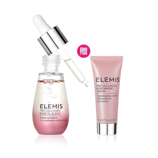ELEMIS愛莉美 海洋膠原玫瑰精萃油 是一款高濃縮的精華油，富含海洋膠原蛋白與玫瑰萃取，深入肌膚修復乾燥、細紋與暗沉，提升肌膚保濕力與彈性，讓肌膚呈現水潤透亮的健康狀態。適合所有肌膚型別，尤其適合乾燥與敏感肌使用。