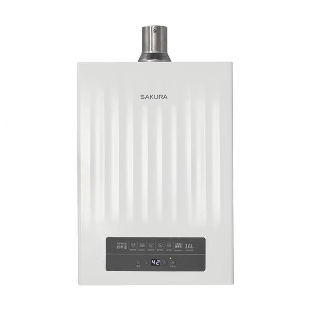 【SAKURA 櫻花】POWER四季溫智能恆溫熱水器 16L(DH1635H -原廠安裝原廠保固)